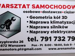 Serwis samochodowy naprawę samochodów dostawczy maxi baza Plandeki