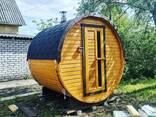 Beczka, łaźnia, sauna, łaźnia ogrodowa. - zdjęcie 2