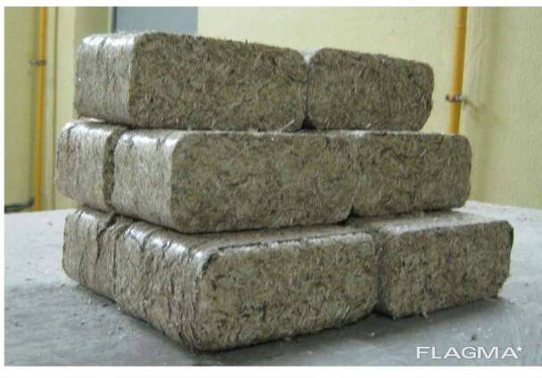 Brykiety z paździerzy lnu