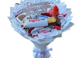 Bukiet ze slodyczy Kinder. Prezent na Urodziny, Imeniny, KOMUNIA