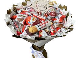 Bukiet ze slodyczy Kinder. Prezent na Urodziny, Imeniny, KOMUNIA