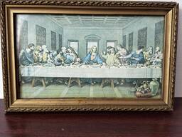 Ikona Matki Boskiej z Dzieciątkiem w drewnianej rzeźbionej ramie pod szkłem, stan dobry.