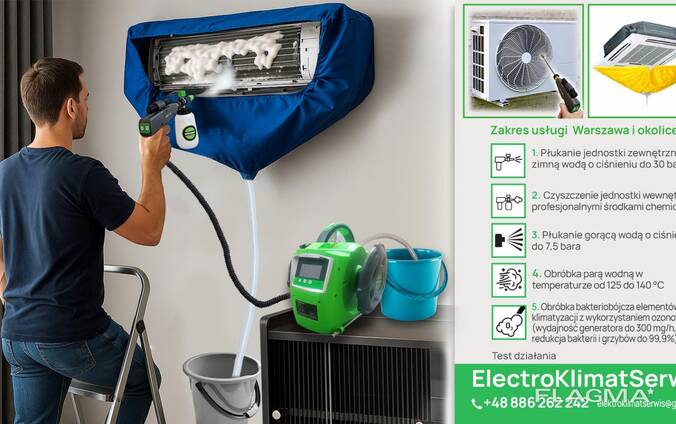 Profesjonalne mycie klimatyzacji i urządzeń chłodniczych!