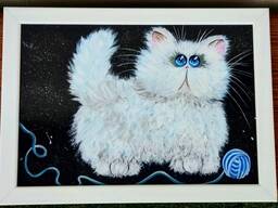 Картины выполненные акрилом, акварелью, гуашью.