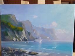 Malarstwo „Krym”. Olej na płótnie 30×40