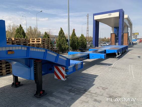 Naczepa niskopodwoziowa 4-osiowa rozciągany loteleskopowa – Lowbed