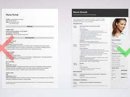 Індивідуальне написання реюме(СV)/супровідного листа | Переклад CV (PL, ENG, DE)