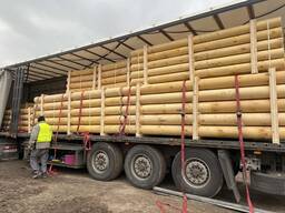 Продам брус оцилиндрованный, колья окорованные