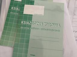 PESEL / Badanie lekarskie / BHP / Ksiażeczka zdrowia (bez obecności)