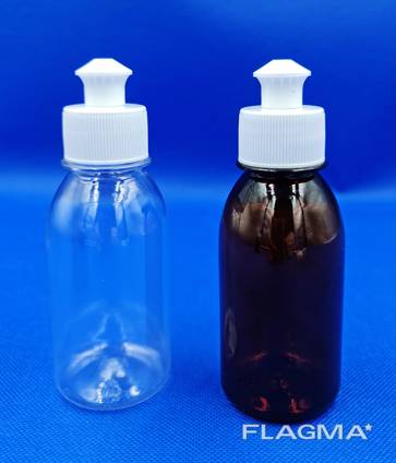 Plastic Bottle PET 120ml with PUSH-PULL Сap — Buy in Warszawa on Flagma ...