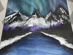 (PL)Obraz:”Zorza polarna”(UA)Картина:«Північне сяйво»(Eng)Picture:"Northern Lights"