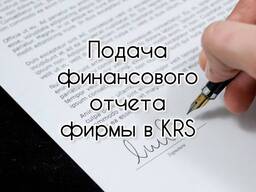 Подача финансового отчета в КРС фирмы (KRS)