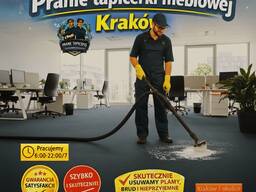 Pranie i czyszczenie tapicerki meblowej. Kraków.