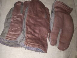 Trójpalczaste rękawice robocze ZSRR