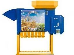 Aerodynamic grain separator