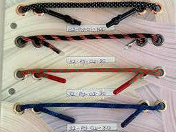 Шнуры, молнии, пуговицы, резины и прочие аксессуары