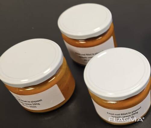 Smażone filety z dorsza (gadus morhua) w słoiku