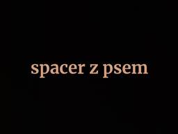 Spacer z psem