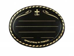 Tabliczka Plastikowa owal