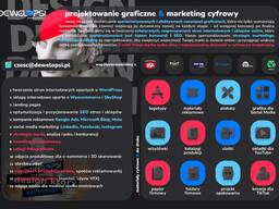 Usługi marketingowe, projektowanie graficzne, reklama Google Ads, LinkedIn, Meta