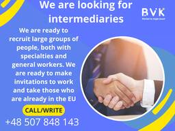 We are looking for intermediaries