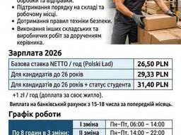 Zatrudnienie do magazynu odzieżowego 26,50–31,40 zł/g