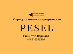 Pesel / Песель для Вас и Ваших работников за 20 минут